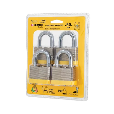 Juego de candado laminado Hermex